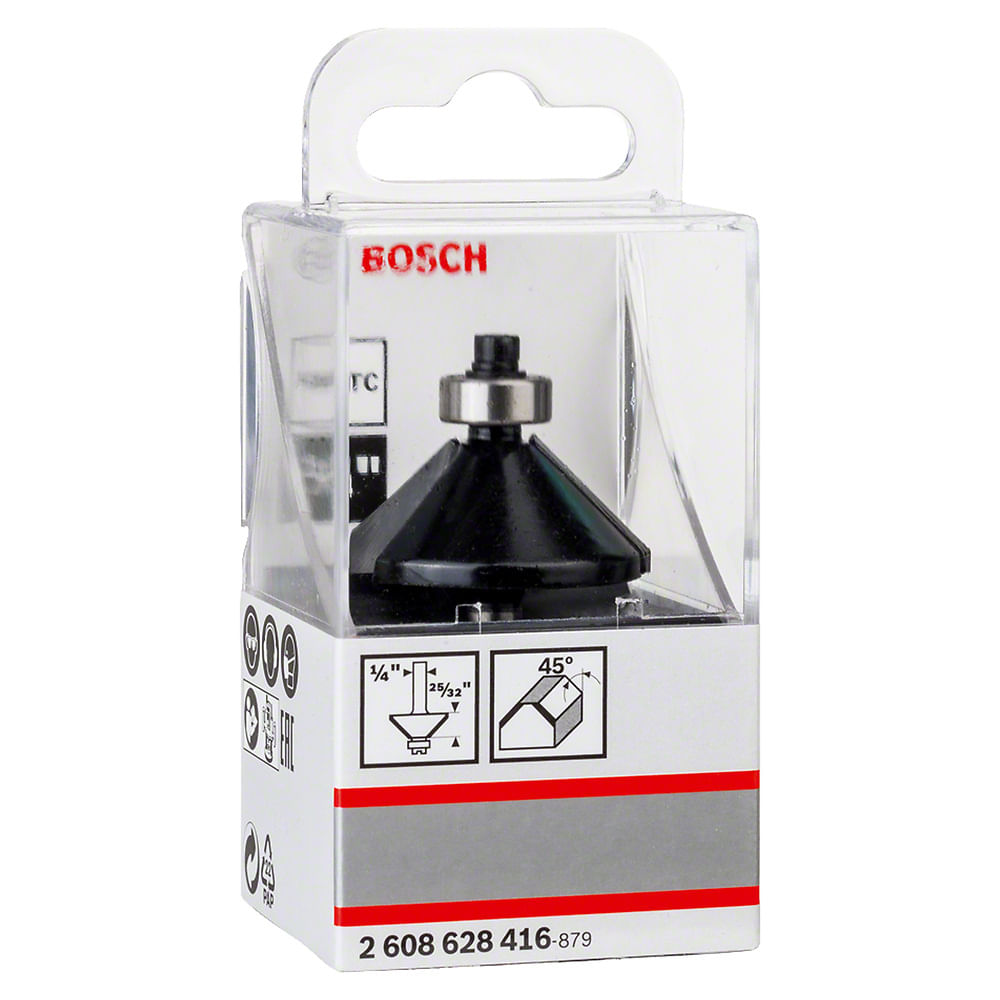 Fresa Chanfrar 7-16 Haste 1-4 com Rolamento Bosch 76364_0